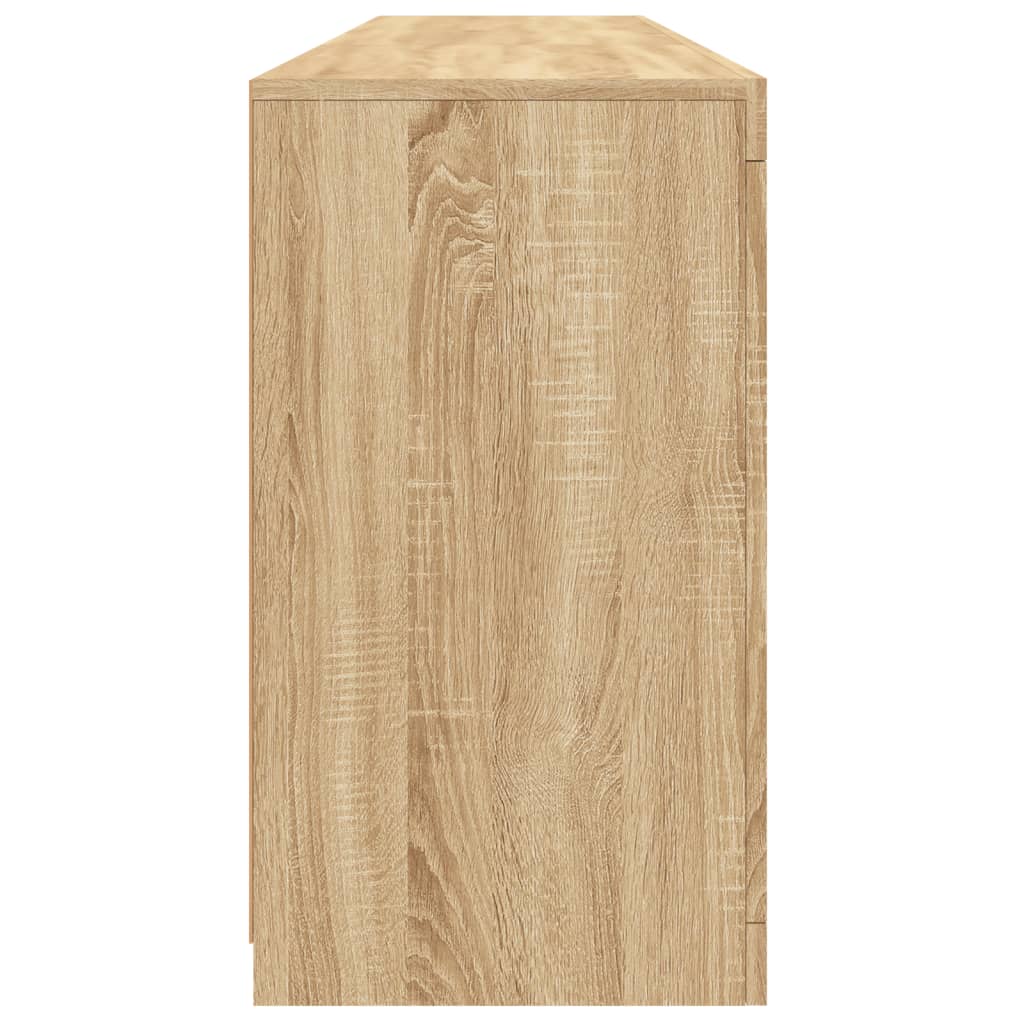 Dressoir Met Led-Verlichting 162X37X67 Cm Kleurig