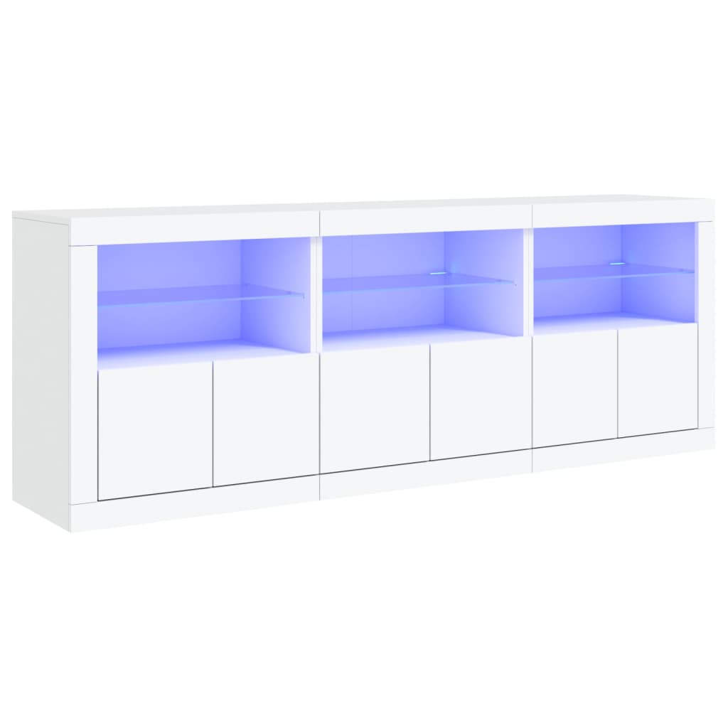 Dressoir Met Led-Verlichting 181,5X37X67 Cm