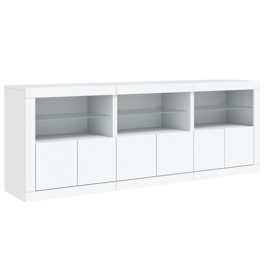 Dressoir Met Led-Verlichting 181,5X37X67 Cm