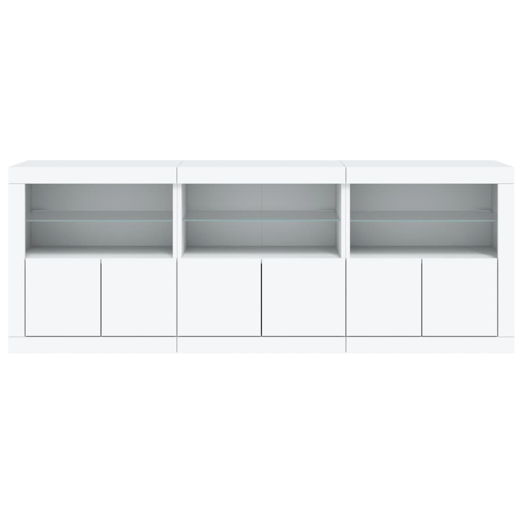 Dressoir Met Led-Verlichting 181,5X37X67 Cm