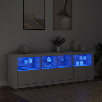 Dressoir Met Led-Verlichting 202X37X67 Cm