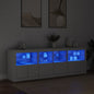 Dressoir Met Led-Verlichting 202X37X67 Cm
