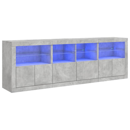 Dressoir Met Led-Verlichting 202X37X67 Cm