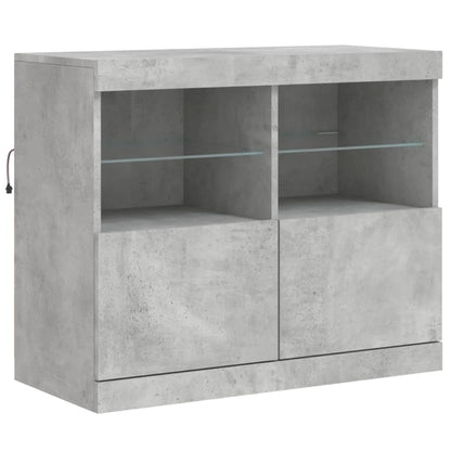 Dressoir Met Led-Verlichting 202X37X67 Cm