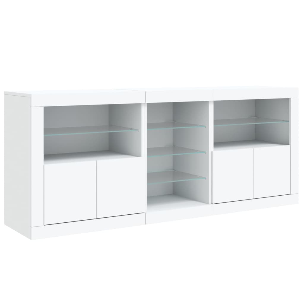 Dressoir Met Led-Verlichting 162X37X67 Cm