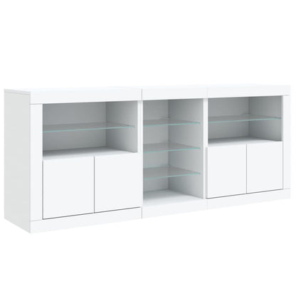 Dressoir Met Led-Verlichting 162X37X67 Cm