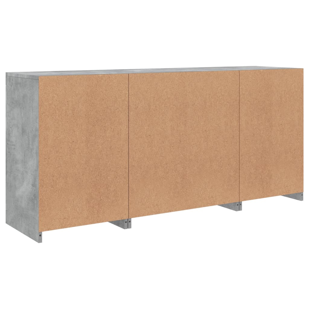 Dressoir Met Led-Verlichting 142,5X37X67 Cm