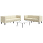 2-Delige Loungeset Chesterfield-Stijl Kunstleer