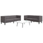 2-Delige Loungeset Chesterfield-Stijl Kunstleer