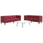 2-Delige Loungeset Chesterfield-Stijl Kunstleer
