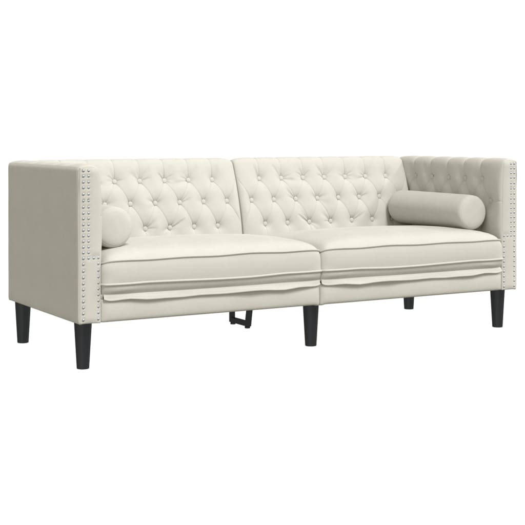 3-Delige Loungeset Chesterfield Met Bolsters Fluweel Kleur