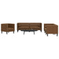 3-Delige Loungeset Chesterfield Met Bolsters Fluweel Kleur