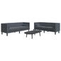 2-Delige Loungeset Chesterfield Met Bolsters Fluweel