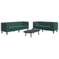2-Delige Loungeset Chesterfield Met Bolsters Fluweel