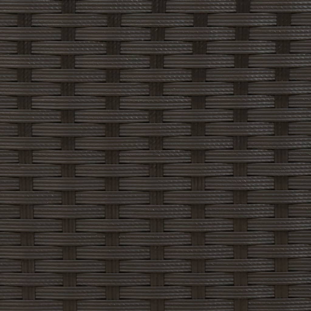 Tuinbank 2-Zits En Voetenbanken Poly Rattan