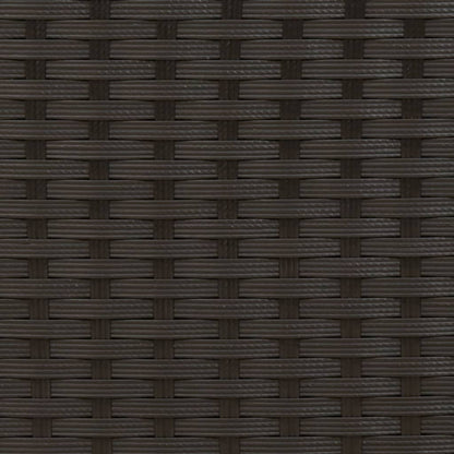 Tuinbank 2-Zits En Voetenbanken Poly Rattan