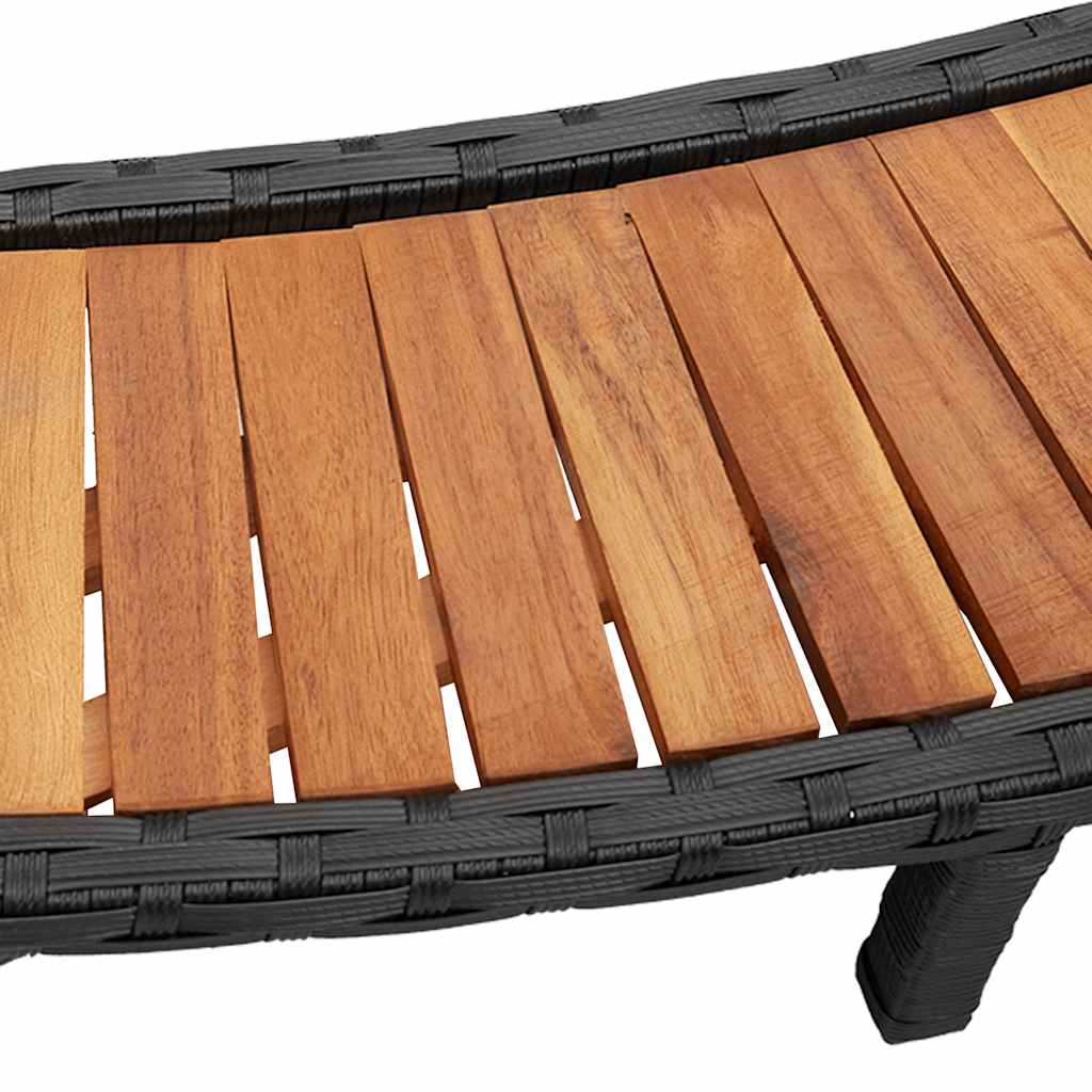 Hottub Surround Opbergruimte Houten Opstapje Poly Rattan