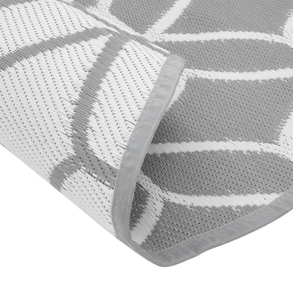 Buitenkleed Arakil Ø160 Cm Polypropeen Grijs En Wit