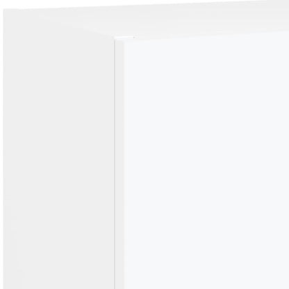 5-Delige Tv-Wandmeubelset Met Led-Verlichting Bewerkt Hout