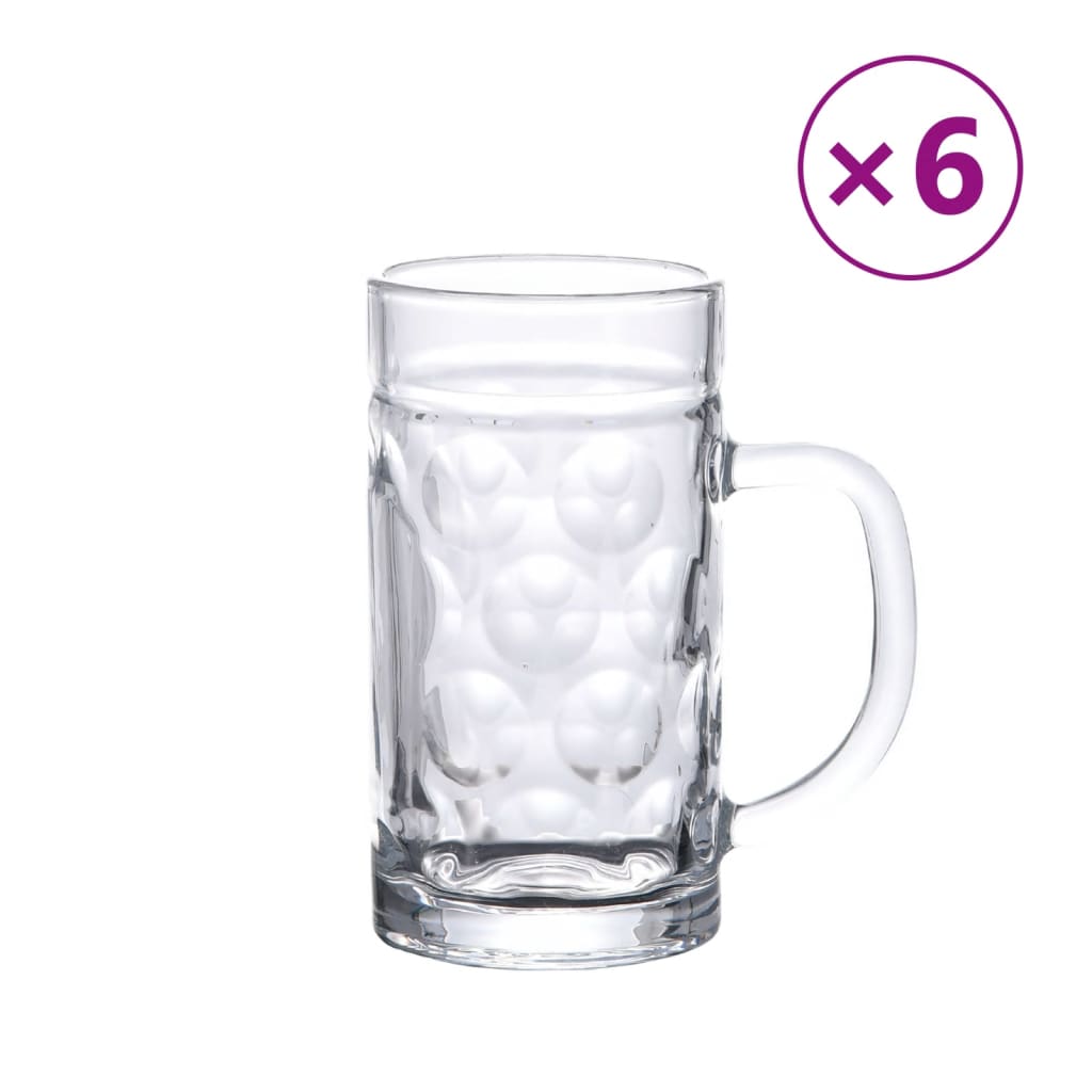 Bierpullen Met Handvat 6 St Glas