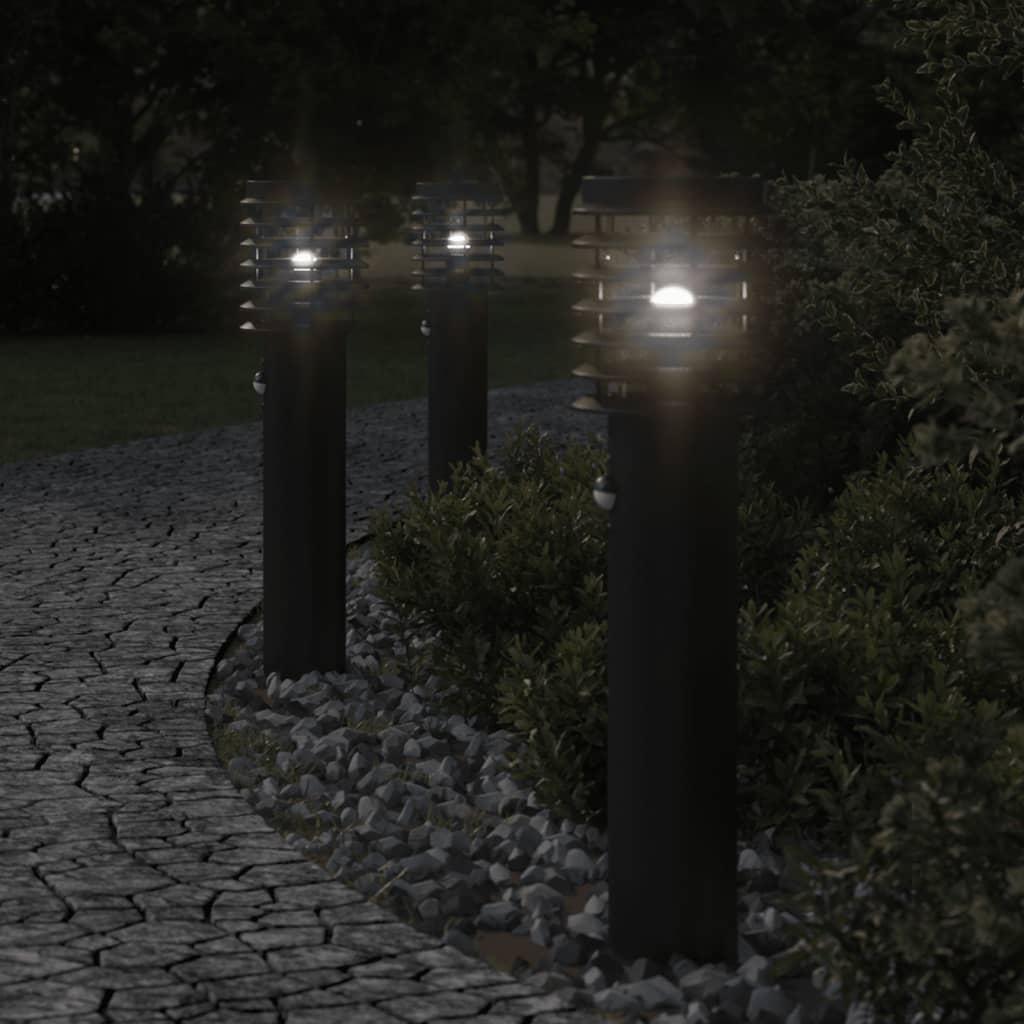 Buitenvloerlampen Met Sensors 60 Cm Roestvrijstaal