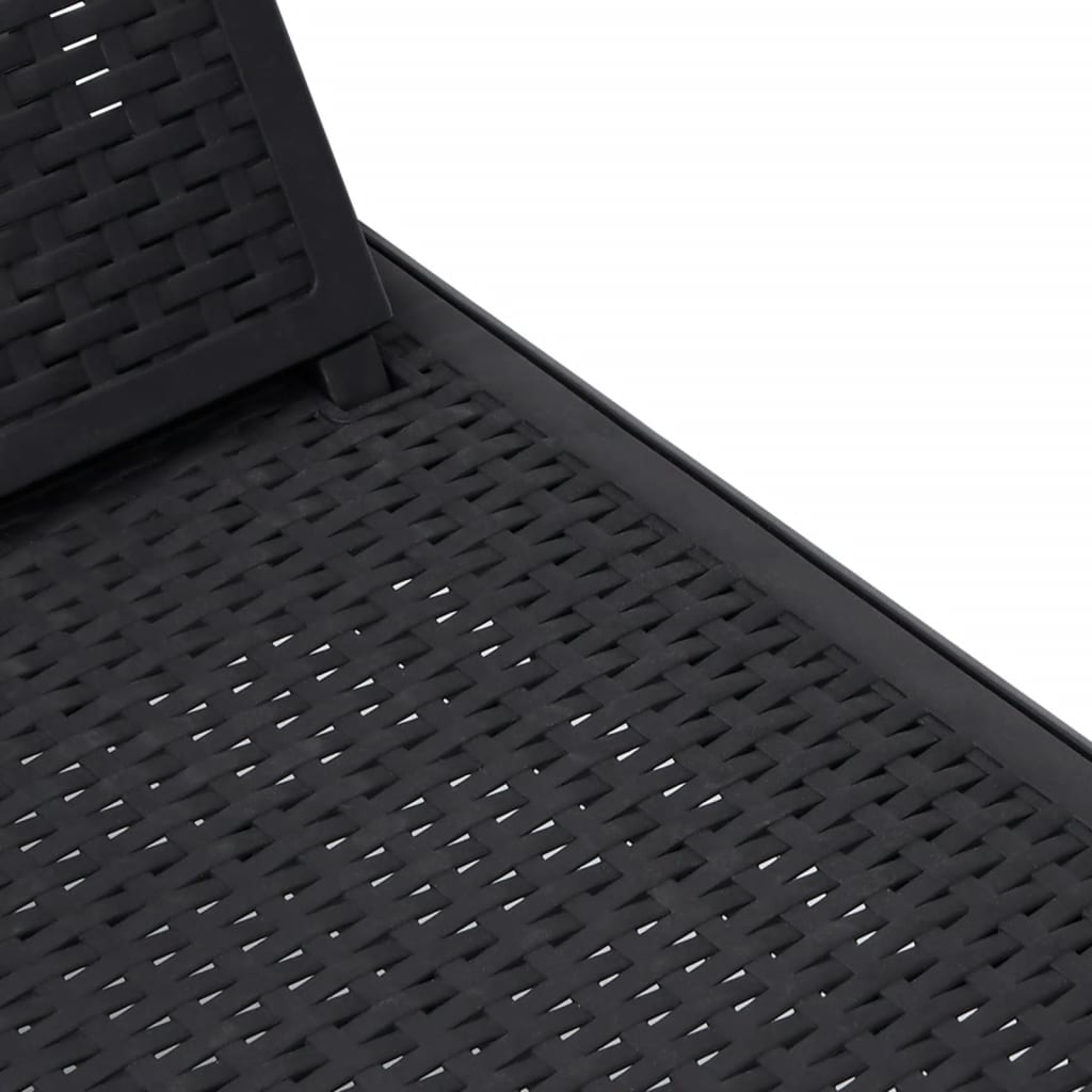 Ligbed In 4 Standen Verstelbaar 155,5X57X28 Cm Polypropeen