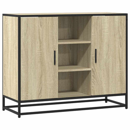 Dressoir 92X35X76 Cm Bewerkt Hout Kleurig