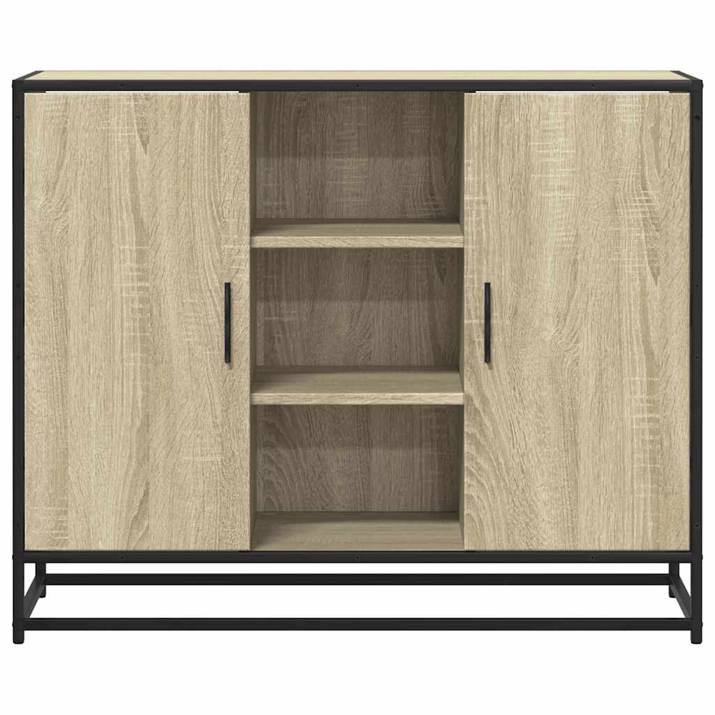 Dressoir 92X35X76 Cm Bewerkt Hout Kleurig