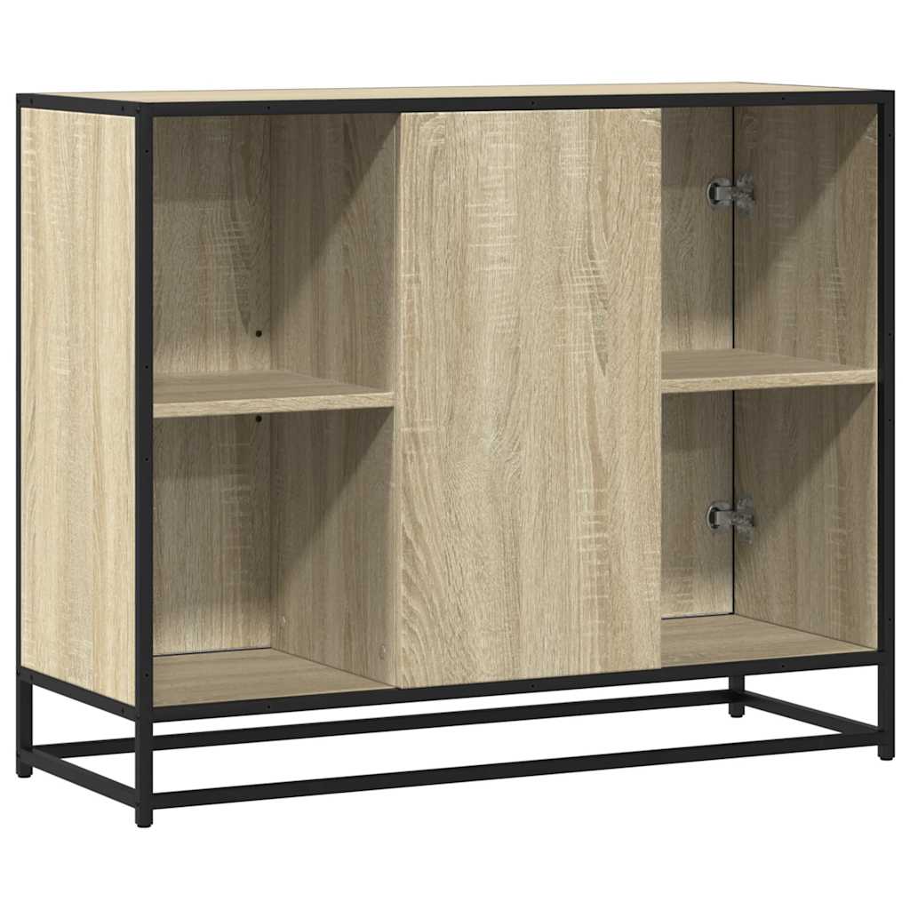 Dressoir 92X35X76 Cm Bewerkt Hout Kleurig