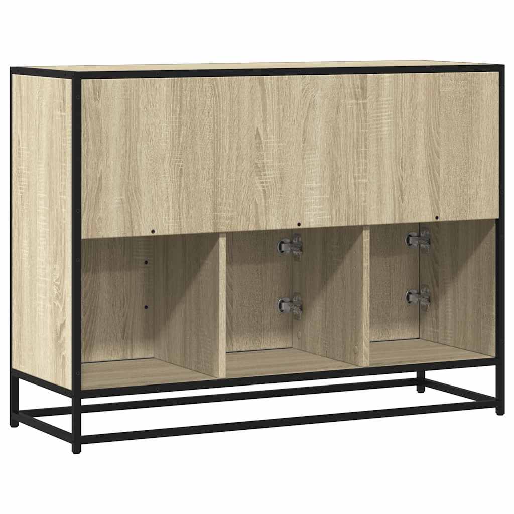 Dressoir 100X35X76 Cm Bewerkt Hout Kleurig