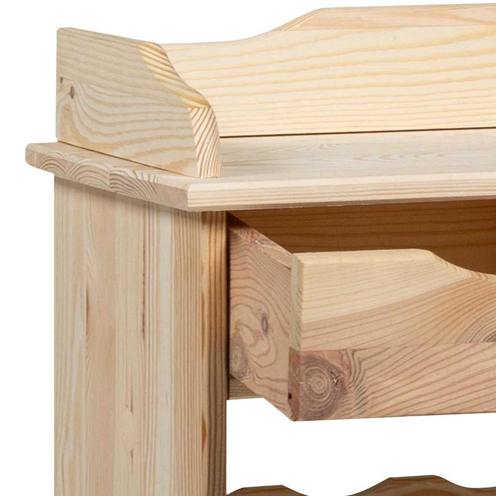 Wijnrek Bruin 90 X 60 X 30 Cm Stevig Vurenhout