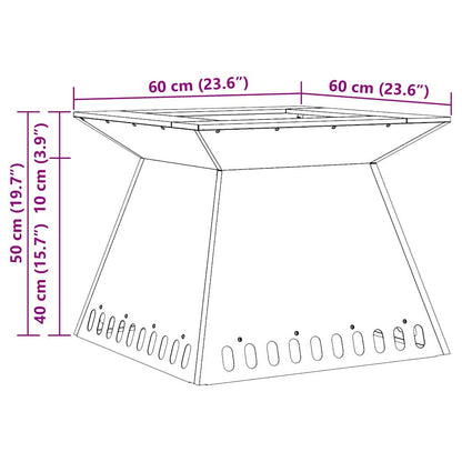 Vuurkorf Zwart Koudgewalst Staal