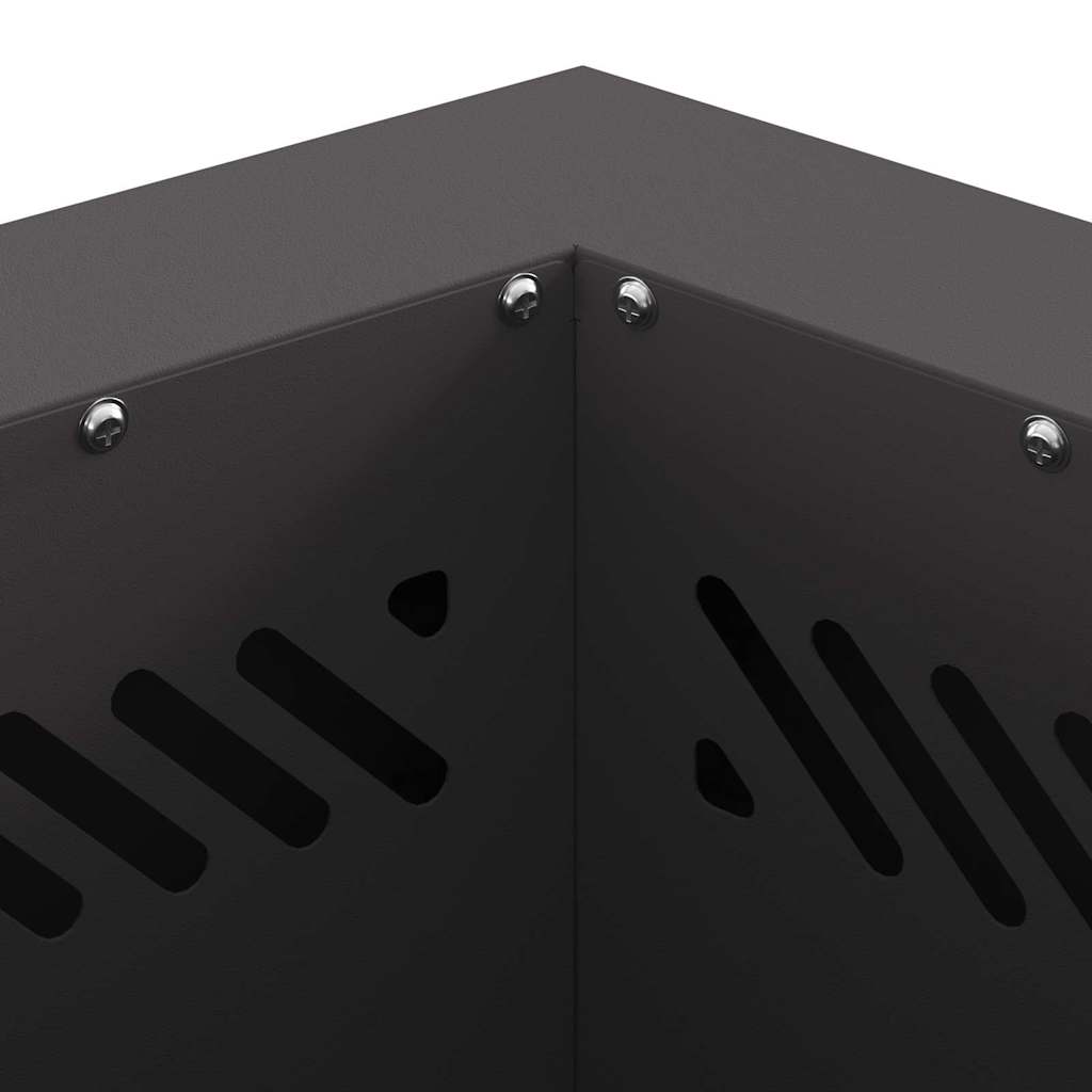 Rookloze Vuurschaal Zwart Staal