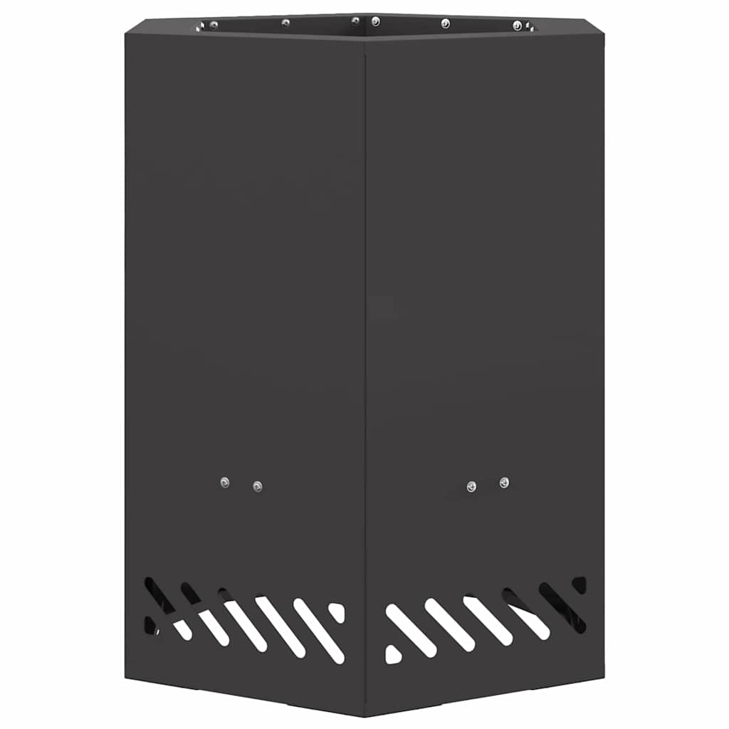 Rookloze Vuurschaal Zwart Staal