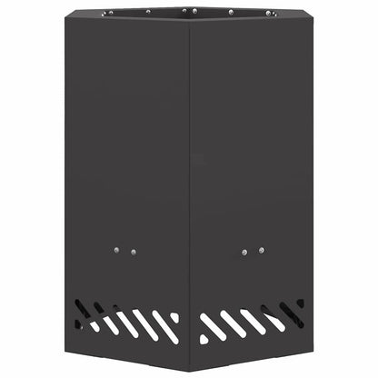 Rookloze Vuurschaal Zwart Staal