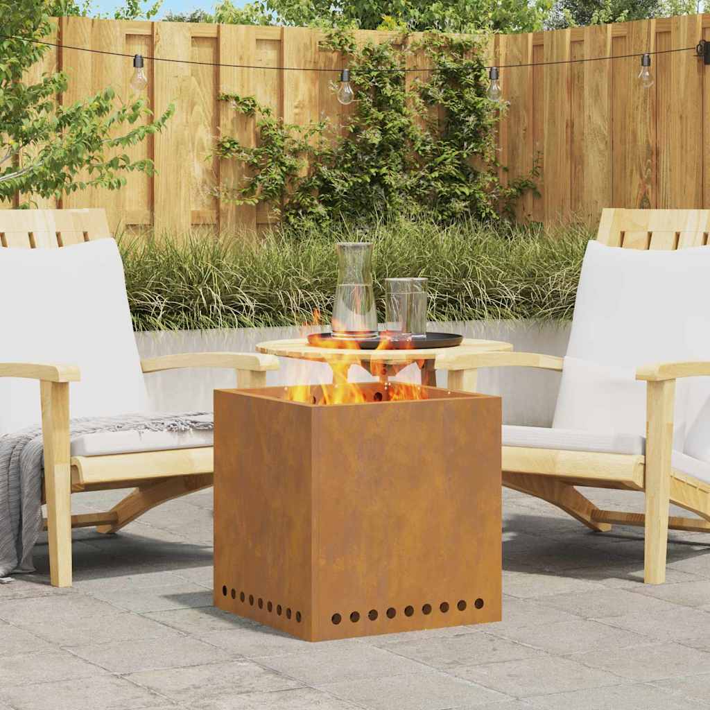 Rookloze Vuurschaal Zwart 48 X 48 X 50 Cm Staal