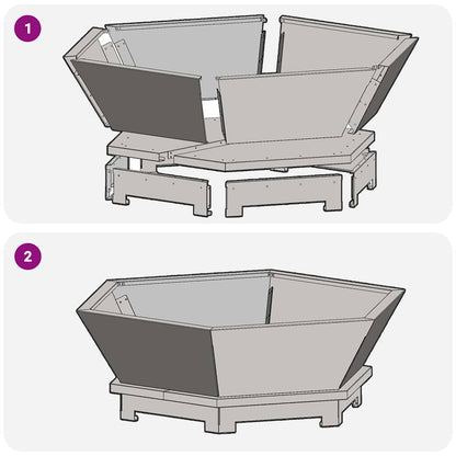 Vuurkorf Zwart Staal