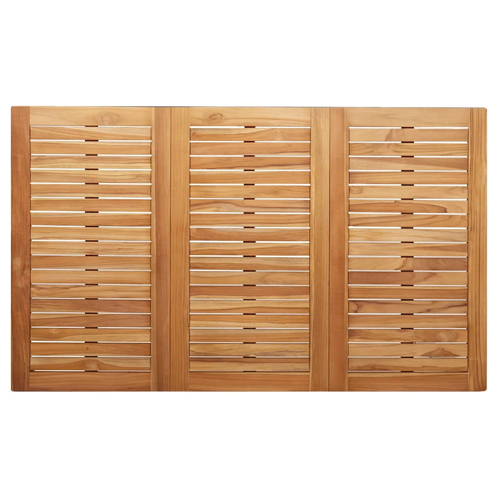 Buiteneettafel Bruin 200X90X75Cm Massief Teak Hout