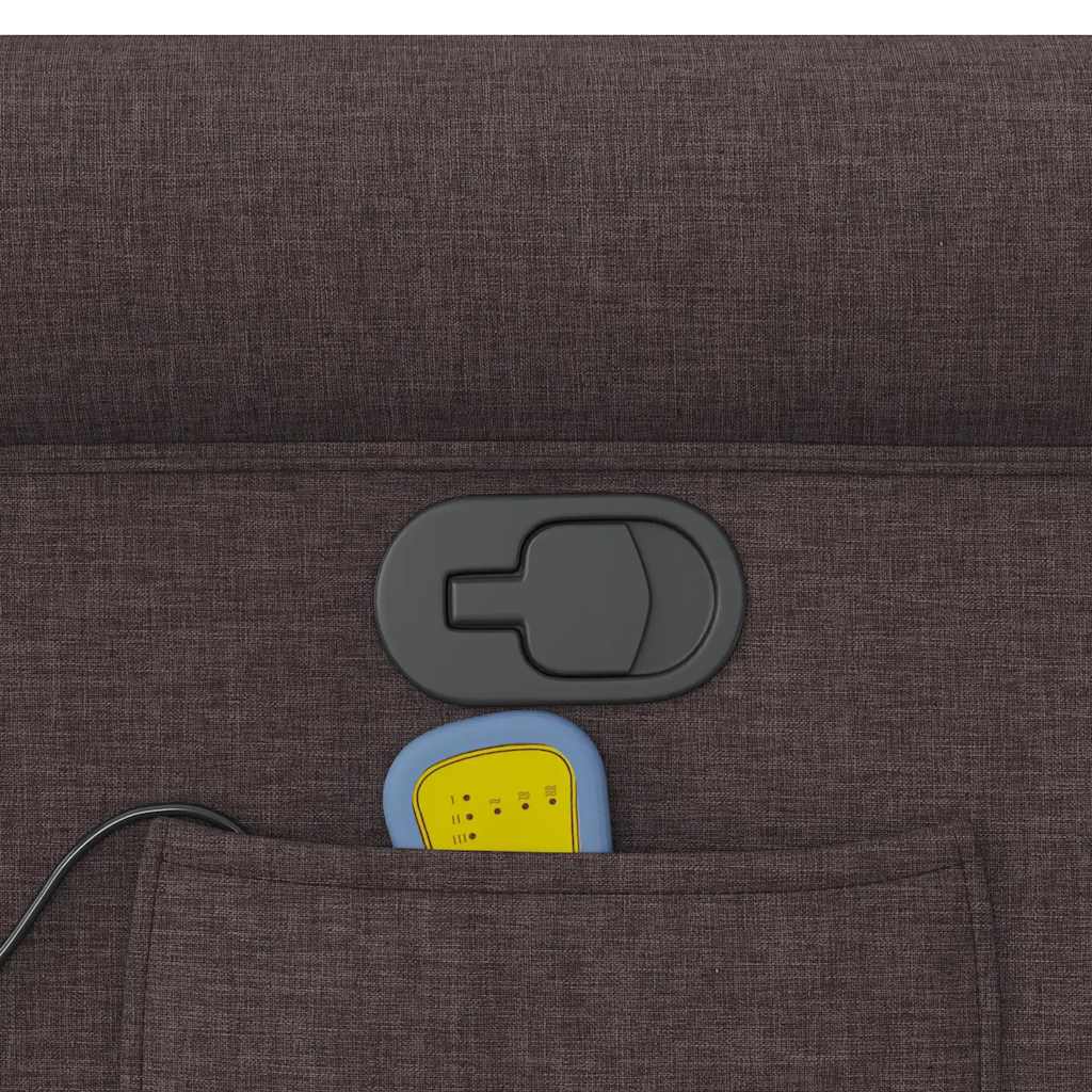 Massagestoel Verstelbaar Stof Donkerbruin