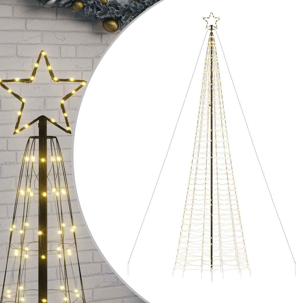 Led-Kerstboom Met Spikes 1534 Leds Warm Wit Warmwit