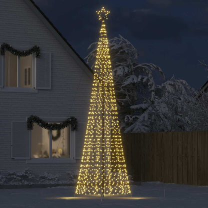 Led-Kerstboom Met Spikes 1534 Leds Warm Wit Warmwit