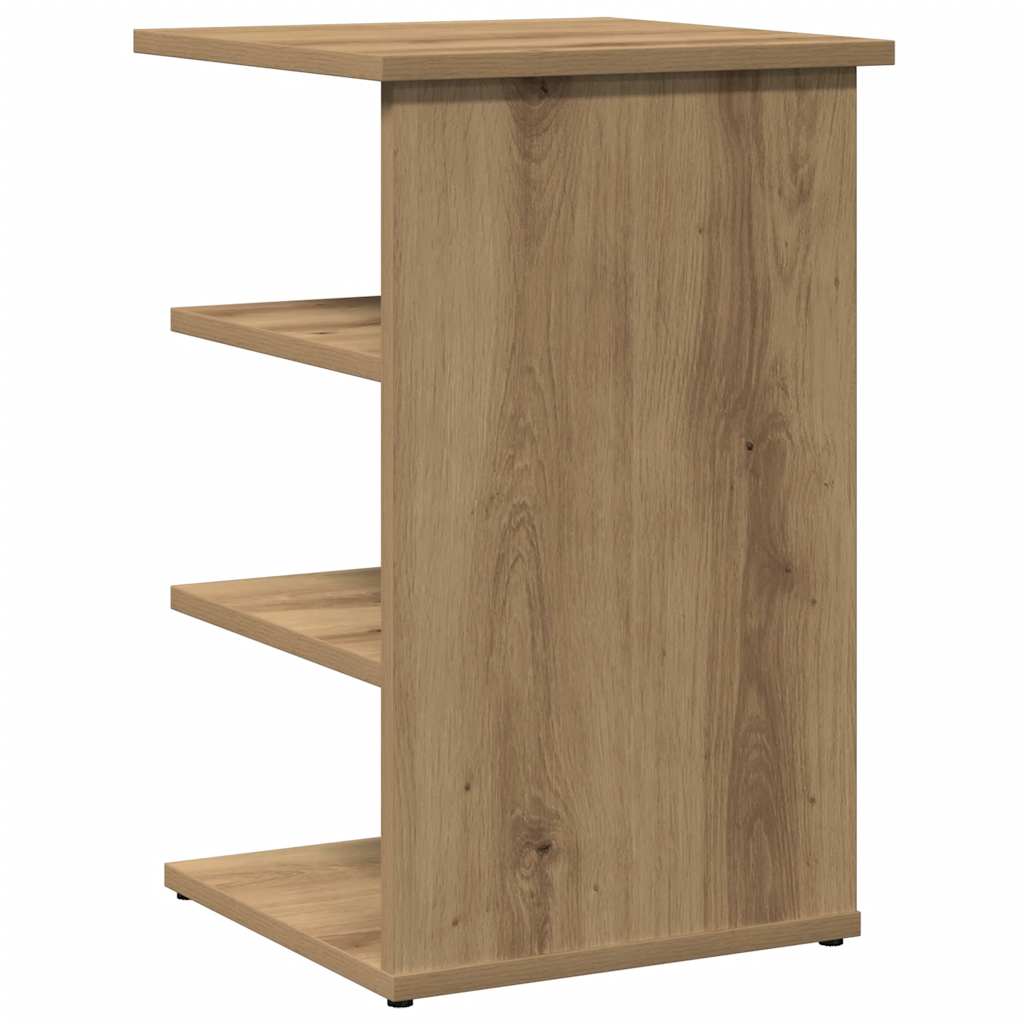 Dressoir 35X35X55 Cm Bewerkt Hout Artisanaal Eikenkleur