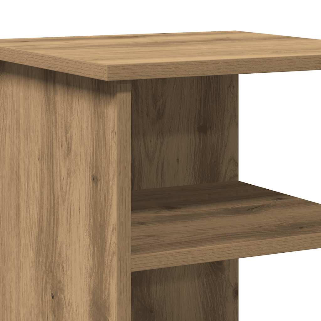 Dressoir 35X35X55 Cm Bewerkt Hout Artisanaal Eikenkleur
