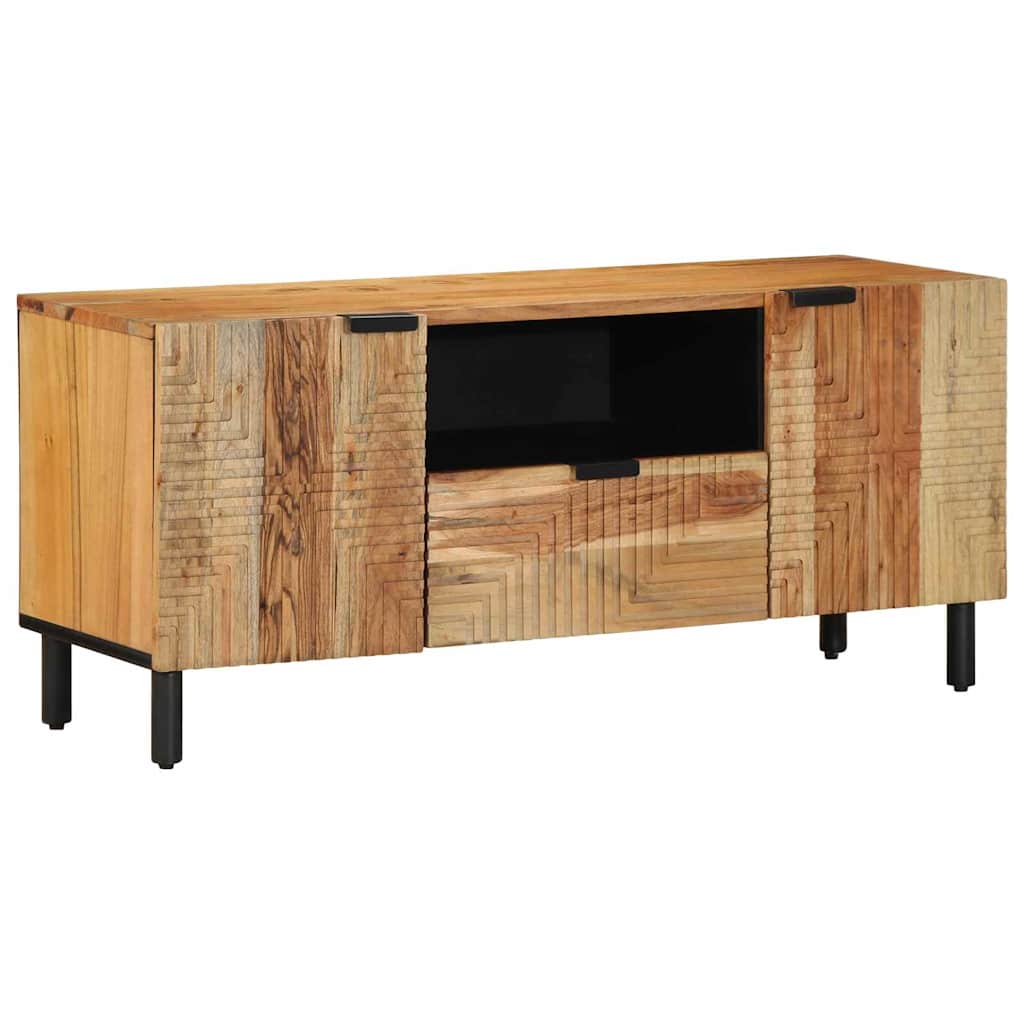 Tv Eenheden Massief Acaciahout 105 X 33,5 X 46 Cm Bewerkt Hout