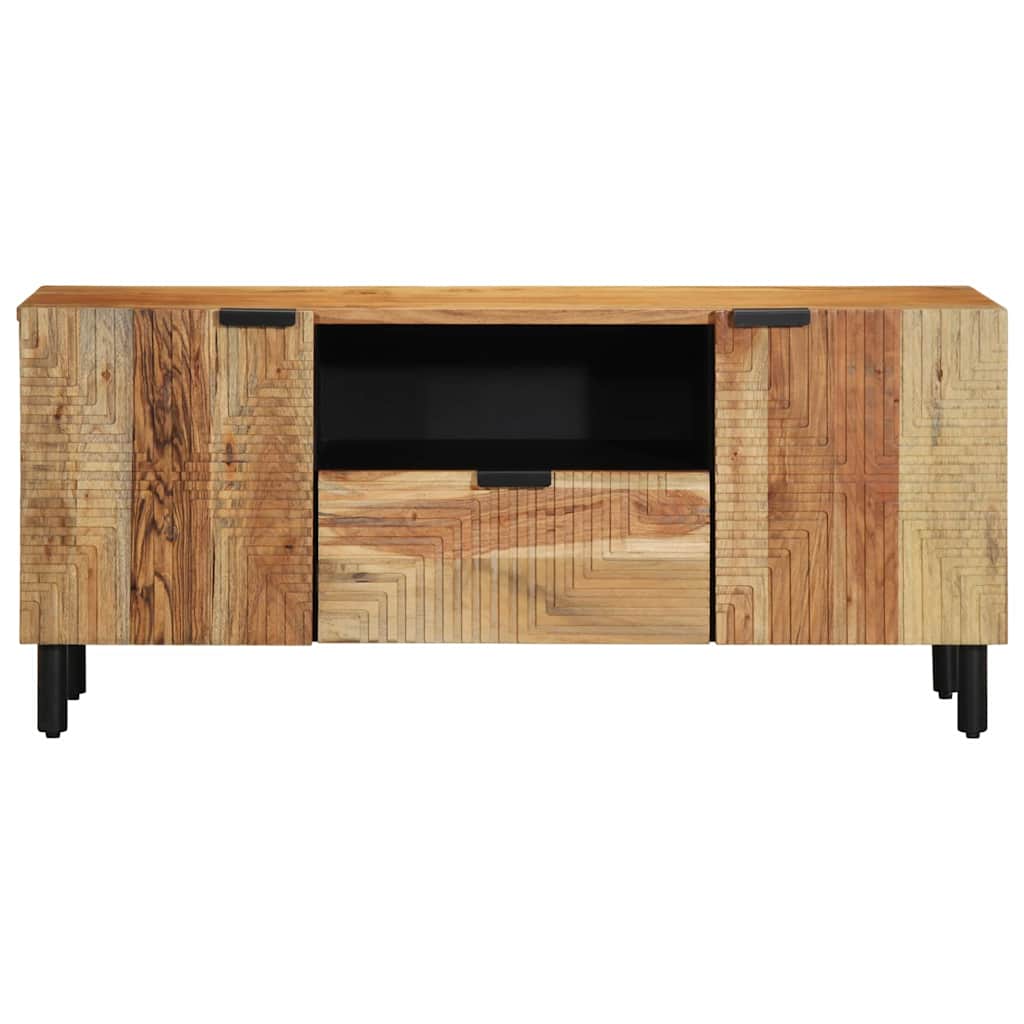 Tv Eenheden Massief Acaciahout 105 X 33,5 X 46 Cm Bewerkt Hout