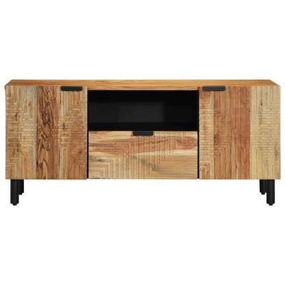 Tv Eenheden Massief Acaciahout 105 X 33,5 X 46 Cm Bewerkt Hout