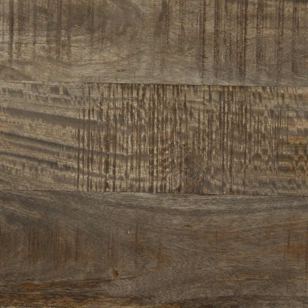 Tv-Meubel 70X33,5X46 Cm Massief Mangohout Lichtgrijs