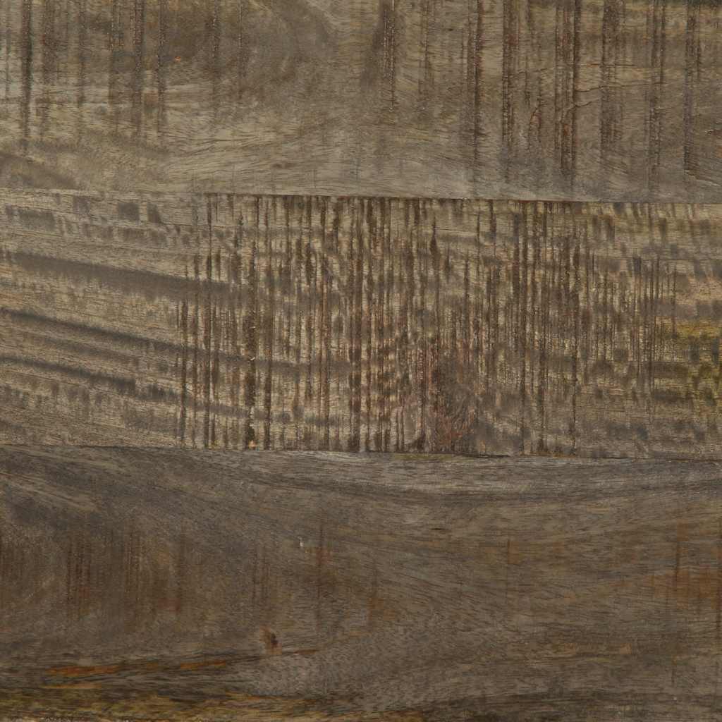 Tv-Meubel 100X33X46 Cm Massief Mangohout Zwart