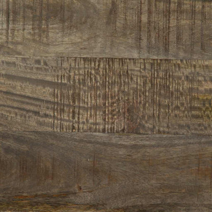 Tv-Meubel 100X33X46 Cm Massief Mangohout Zwart