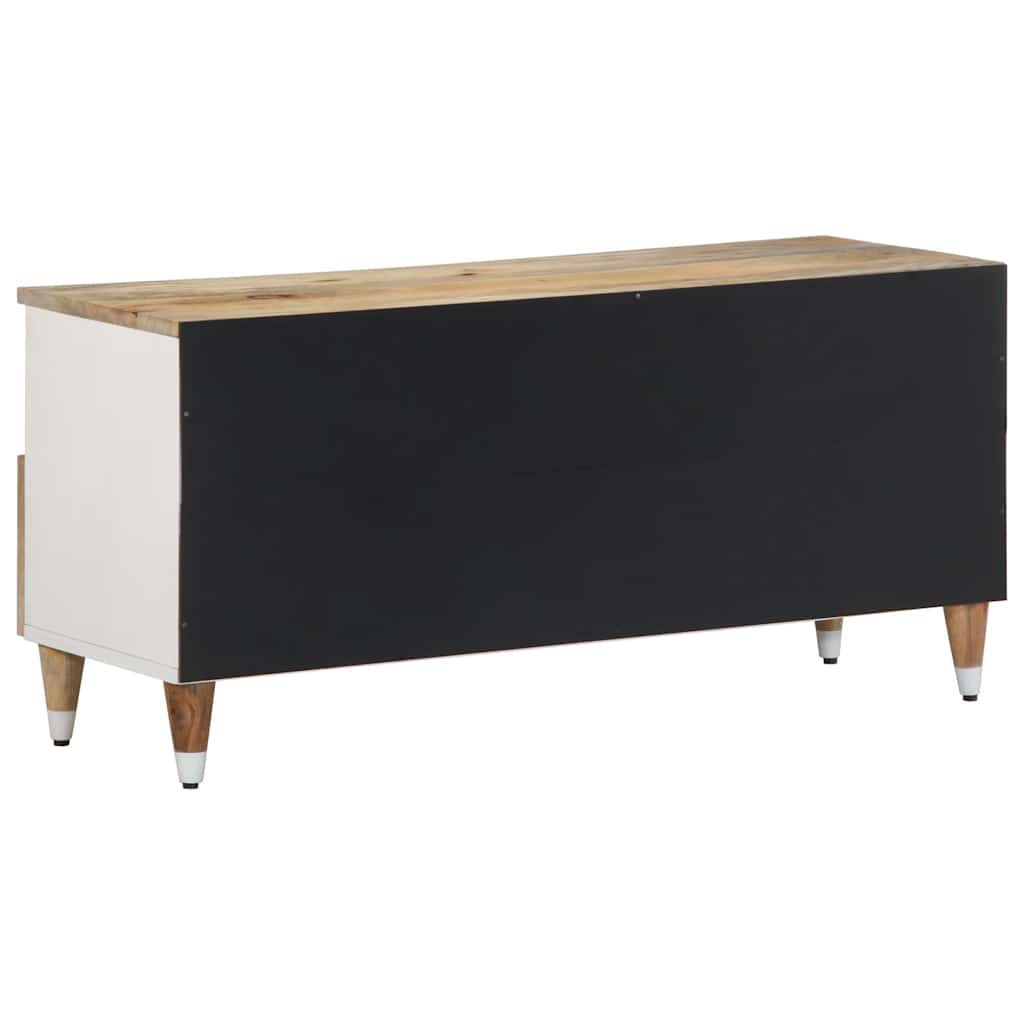 Tv-Meubel 100X33,5X46 Cm Massief Mangohout